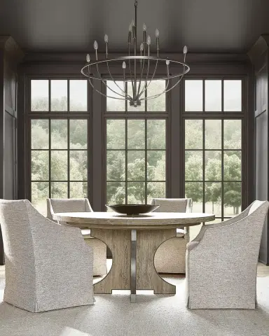 Bernhardt Tribeca 60" Round Dining Table with 1 Leaf | Thumbnail 6 Bernhardt Tribeca 60" Round Dining Table with 1 Leaf | Thumbnail 6