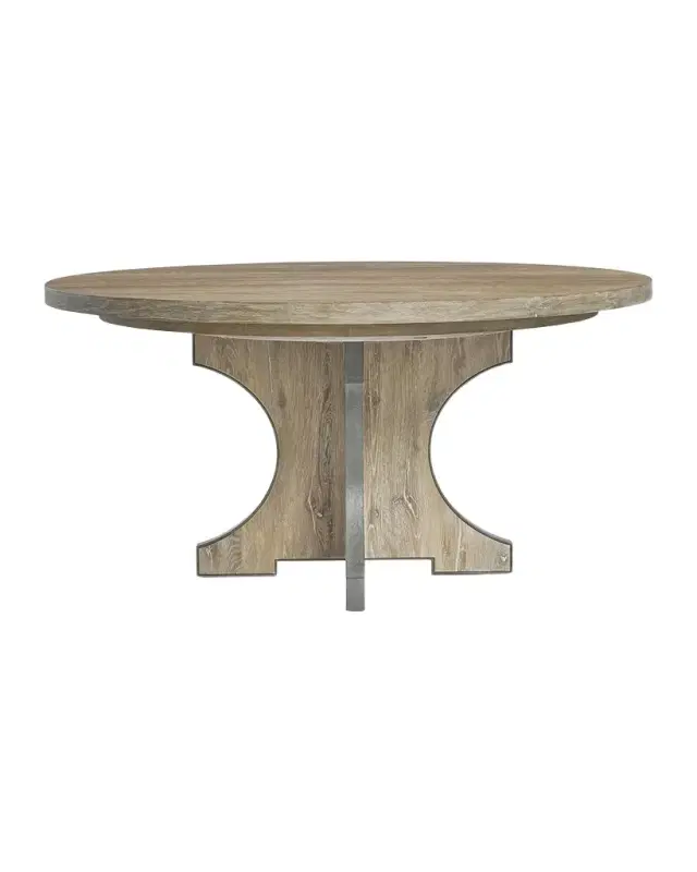 Bernhardt Tribeca 60" Round Dining Table with 1 Leaf