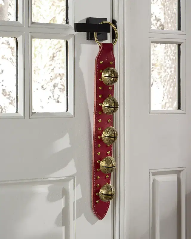 Belsnickel Enterprises 5 Solid Brass Bells Door Knocker Christmas Decoration
