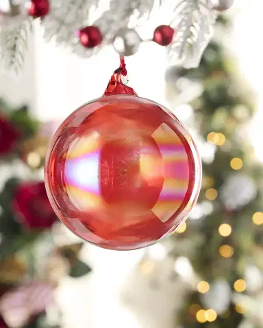 Jim Marvin Red Bottle Glass Christmas Ornament | Thumbnail 1