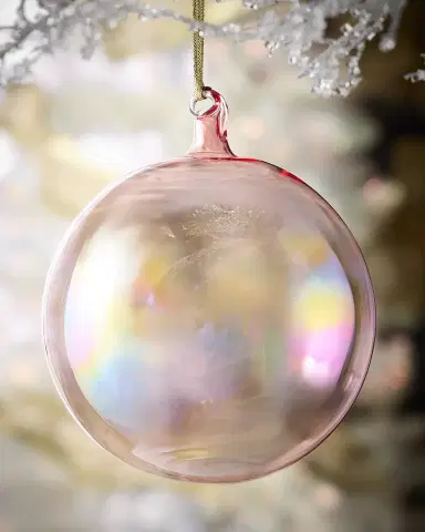 Jim Marvin French Purple Bottle Glass Ball Ornament | Thumbnail 1