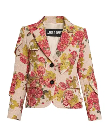 Libertine Lizzy Bennett Patched Floral Brocade Single-Breasted Jacket | Thumbnail 1