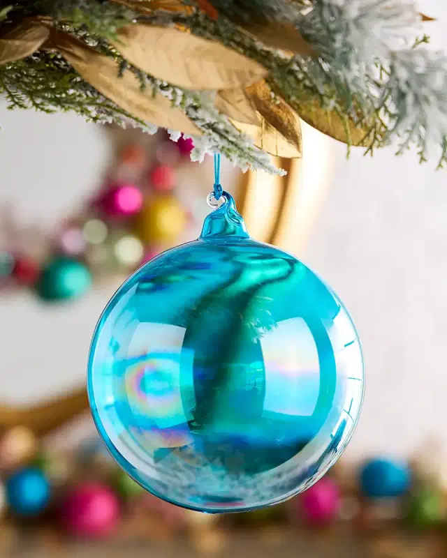 Winward Home x Jim Marvin 4.7" Bottle Glass Ball Christmas Ornament