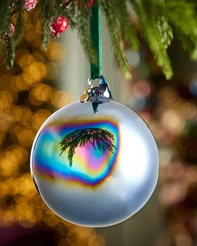 Winward Home x Jim Marvin 4.7" Bottle Glass Ball Christmas Ornament | Thumbnail 1