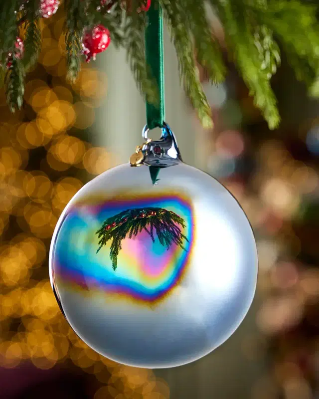 Winward Home x Jim Marvin 4.7" Bottle Glass Ball Christmas Ornament