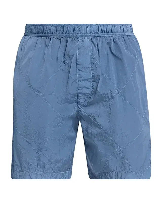 Bottega Veneta Men's Intrecciato Crinkled Swim Shorts