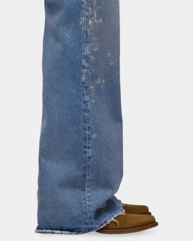 Hudson Men's Luca Splatter Denim Wide-Leg Jeans | Thumbnail 5
