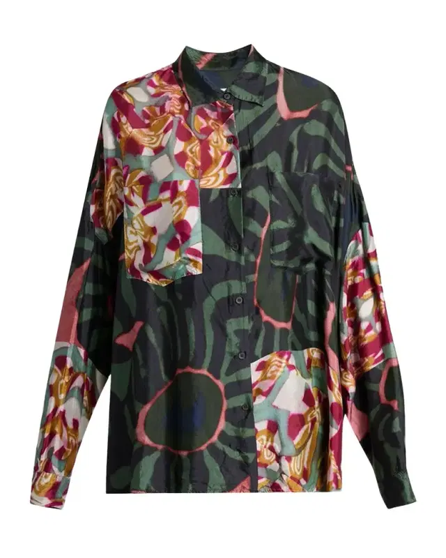 Dries Van Noten Casia Bis Relaxed Button-Down Shirt