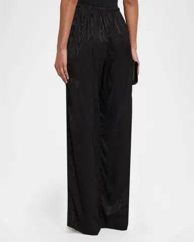 Dries Van Noten Moiré Satin Wide-Leg Drawstring Pants | Thumbnail 3 Dries Van Noten Moiré Satin Wide-Leg Drawstring Pants | Thumbnail 3