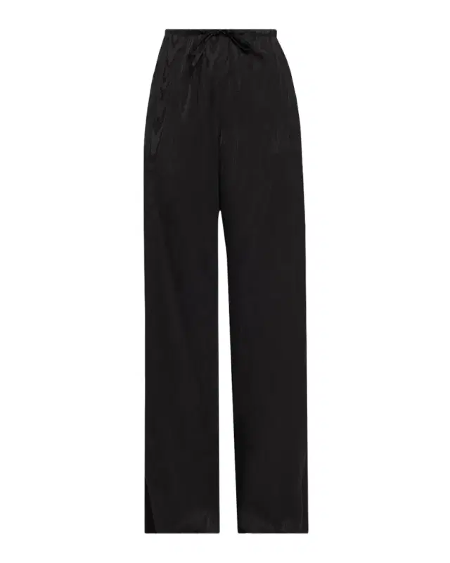 Dries Van Noten Moiré Satin Wide-Leg Drawstring Pants