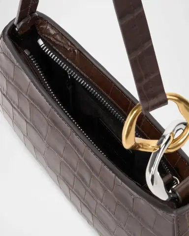 Staud Ollie Croc-Embossed Leather Shoulder Bag | Thumbnail 3 Staud Ollie Croc-Embossed Leather Shoulder Bag | Thumbnail 3