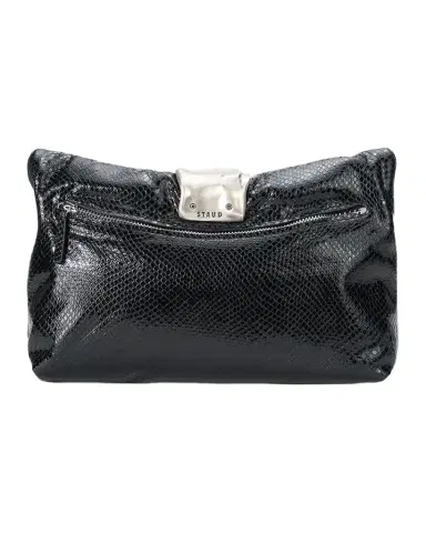 Staud Cuff Snake-Embossed Leather Clutch | Thumbnail 1