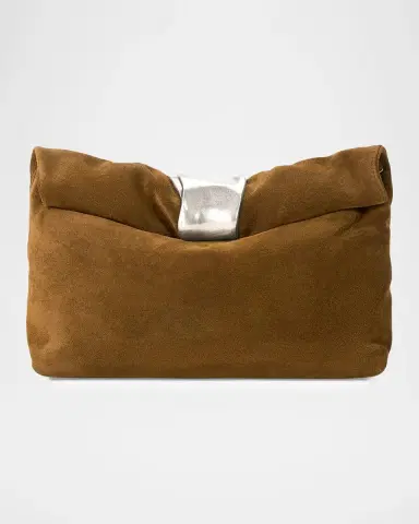 Staud Cuff Suede Clutch | Thumbnail 4