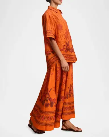 ALÉMAIS Boathouse Cotton Voile Midi Skirt | Thumbnail 5 ALÉMAIS Boathouse Cotton Voile Midi Skirt | Thumbnail 5