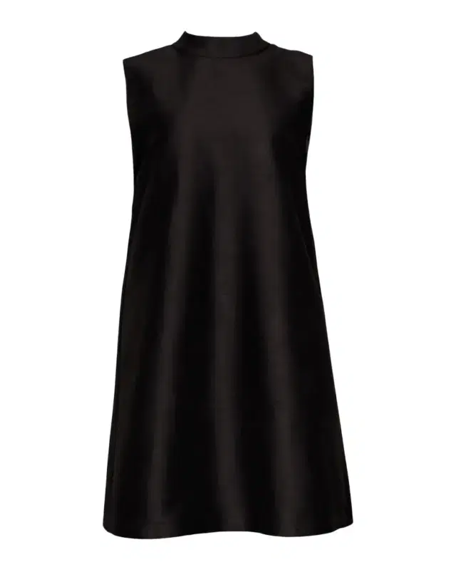 Frances Valentine Diplomat Sleeveless Mock-Neck Mini Shift Dress