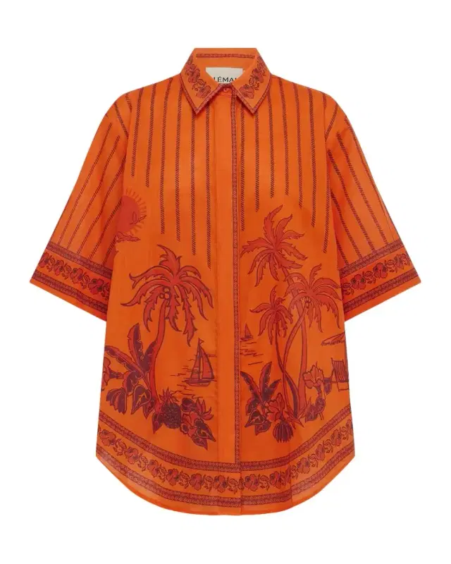 ALÉMAIS Boathouse Cotton Voile Shirt