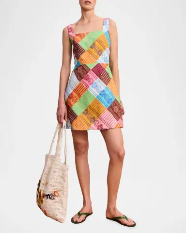 ALÉMAIS Kaleidoscope Linen Mini Dress | Thumbnail 2
