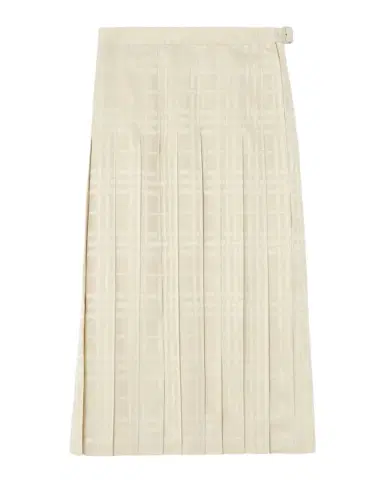Burberry Annalie Jacquard-Check Silk Midi Skirt | Thumbnail 1