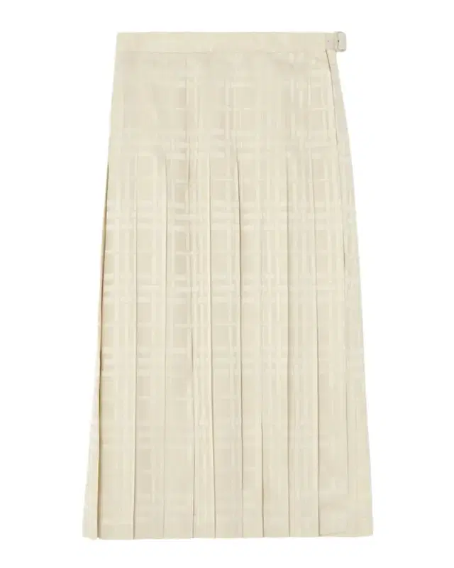 Burberry Annalie Jacquard-Check Silk Midi Skirt