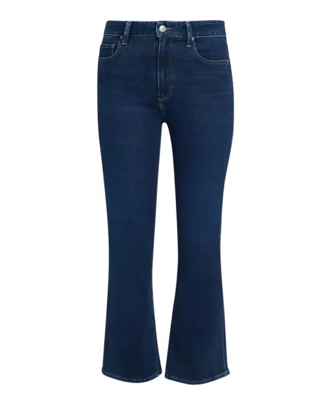 PAIGE Mason High-Rise Crop Bootcut Jeans