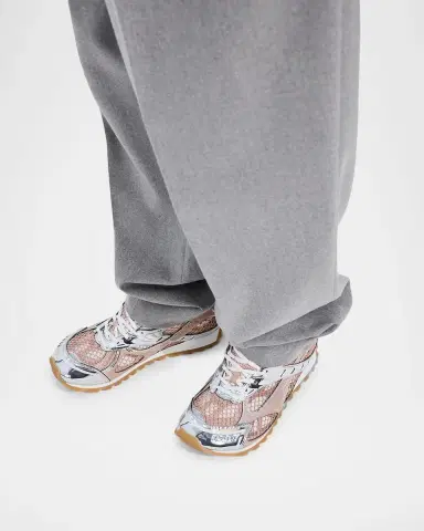 Bottega Veneta Women's Orbit Metallic Net Runner Sneakers | Thumbnail 2