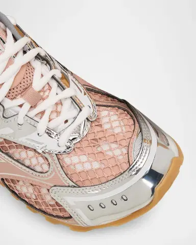 Bottega Veneta Women's Orbit Metallic Net Runner Sneakers | Thumbnail 6