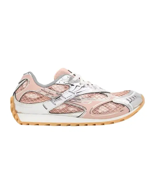 Bottega Veneta Women's Orbit Metallic Net Runner Sneakers