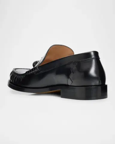 Bottega Veneta Men's Leather Moc-Toe Loafers with Coaxial Knot | Thumbnail 2 Bottega Veneta Men's Leather Moc-Toe Loafers with Coaxial Knot | Thumbnail 2