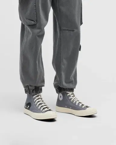 Comme des Garçons x Converse Men's Chuck Taylor High-Top Canvas Sneakers | Thumbnail 2 Comme des Garçons x Converse Men's Chuck Taylor High-Top Canvas Sneakers | Thumbnail 2