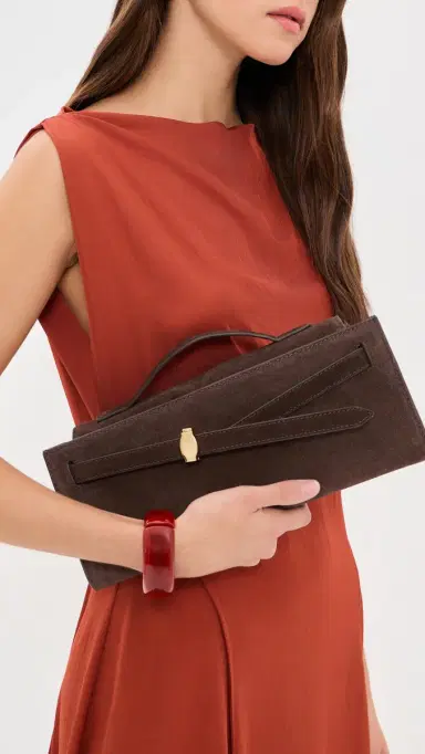 Veronica Beard Suede Dash Clutch Bag | Thumbnail 3