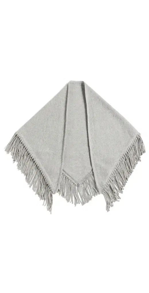 TWP Fringe Triangle Cashmere Scarf