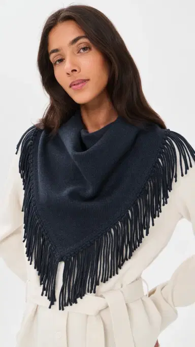 TWP Fringe Triangle Cashmere Scarf | Thumbnail 2