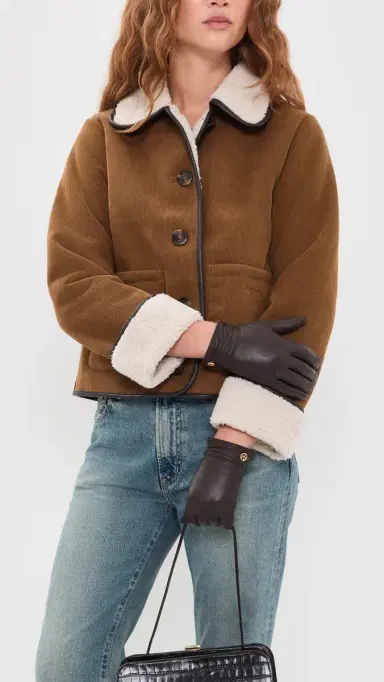 rag & bone Joni Lambskin Leather Gloves | Thumbnail 3