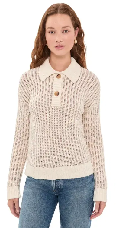 Faherty Heirloom Cotton Sweater Polo | Thumbnail 1 Faherty Heirloom Cotton Sweater Polo | Thumbnail 1