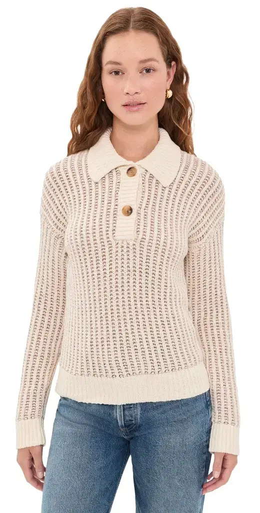 Faherty Heirloom Cotton Sweater Polo