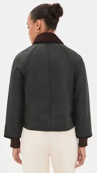 Barbour Cropped Beadnell Wax Jacket | Thumbnail 3