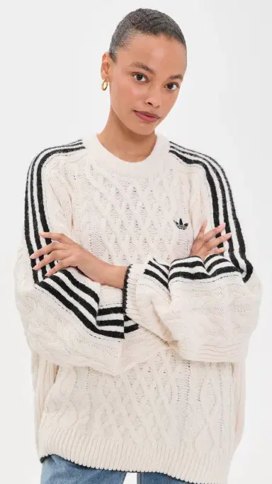 Adidas Cable Knit Sweater | Thumbnail 2 Adidas Cable Knit Sweater | Thumbnail 2
