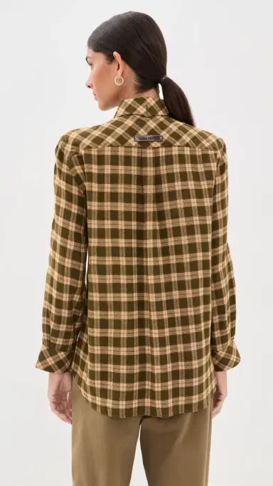 Wales Bonner Ritual Checked Flannel Shirt | Thumbnail 3 Wales Bonner Ritual Checked Flannel Shirt | Thumbnail 3