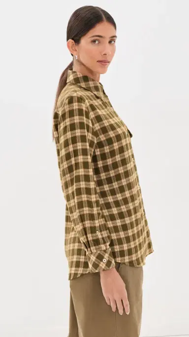 Wales Bonner Ritual Checked Flannel Shirt | Thumbnail 4 Wales Bonner Ritual Checked Flannel Shirt | Thumbnail 4