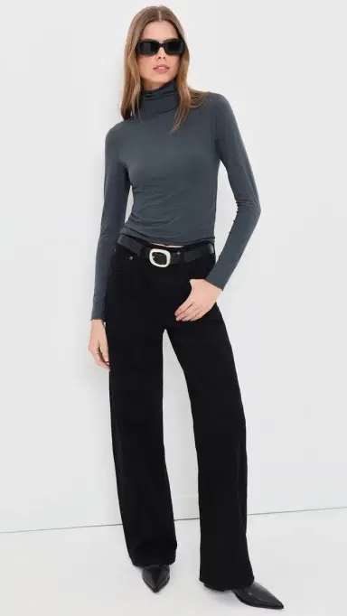 SLVRLAKE Supima Turtleneck Tee | Thumbnail 5 SLVRLAKE Supima Turtleneck Tee | Thumbnail 5