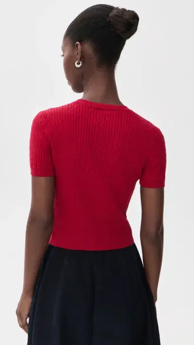 Rowing Blazers Cotton Blend Cable Crewneck Sweater | Thumbnail 3