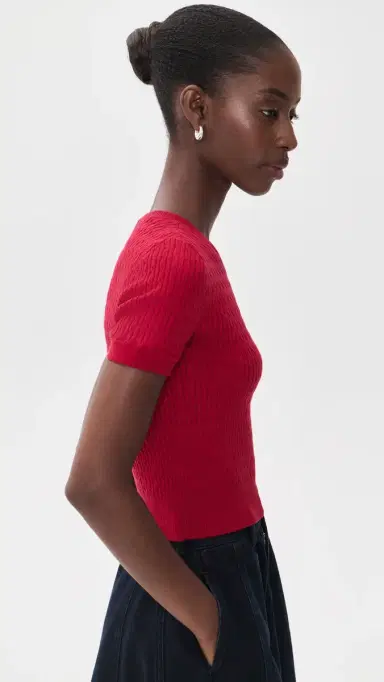 Rowing Blazers Cotton Blend Cable Crewneck Sweater | Thumbnail 4