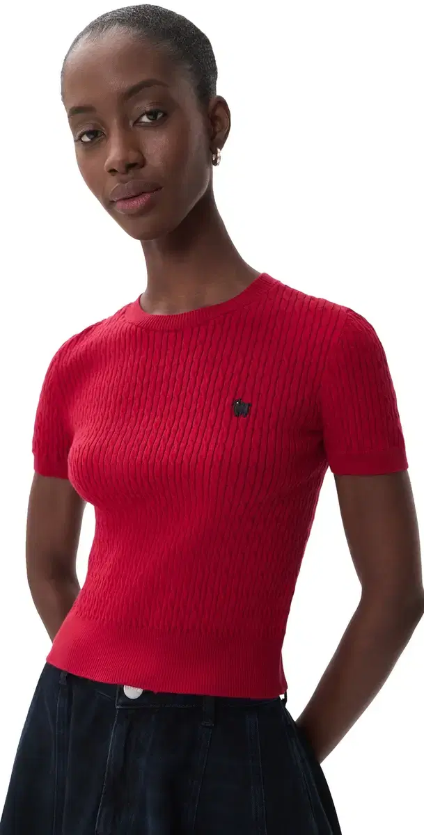 Rowing Blazers Cotton Blend Cable Crewneck Sweater