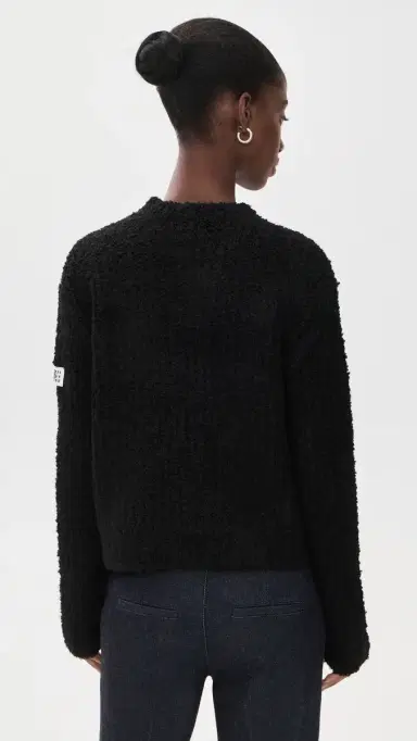 MM6 MAISON MARGIELA Boucle Crewneck Pullover | Thumbnail 3 MM6 MAISON MARGIELA Boucle Crewneck Pullover | Thumbnail 3