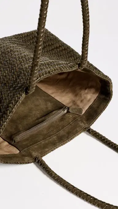 Madewell Suede Leather Handwoven Tote | Thumbnail 6 Madewell Suede Leather Handwoven Tote | Thumbnail 6