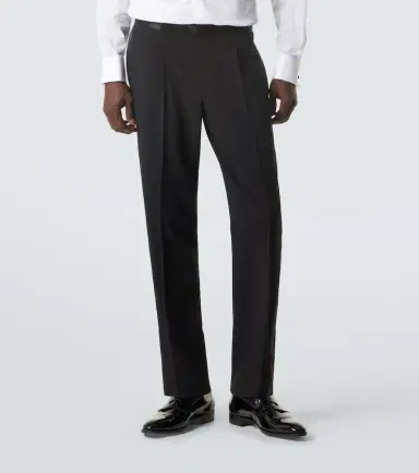 Giorgio Armani Virgin wool tuxedo pants | Thumbnail 3 Giorgio Armani Virgin wool tuxedo pants | Thumbnail 3