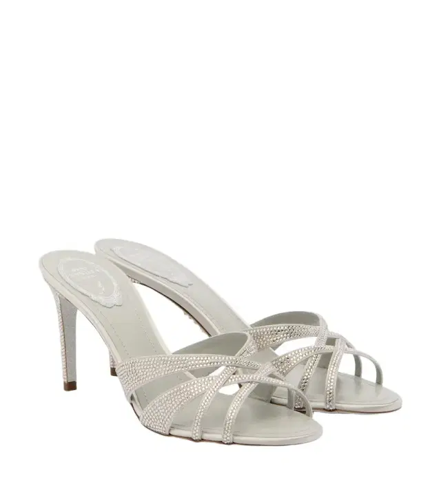 René Caovilla Margot embellished mules
