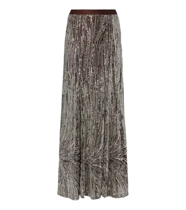 Rabanne Sequined maxi skirt
