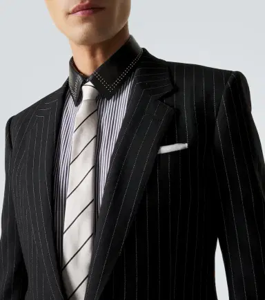 Tom Ford Striped wool twill blazer | Thumbnail 4 Tom Ford Striped wool twill blazer | Thumbnail 4