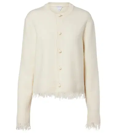 Bottega Veneta Fringed wool cardigan | Thumbnail 1